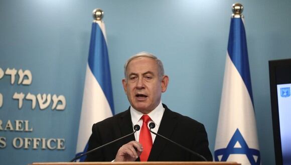 El primer ministro israelí, Benjamin Netanyahu, se encuentra en confinamiento preventivo. (Foto: EFE/Yonatan Sindel)