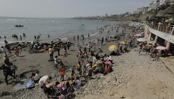 Gran afluencia de personas se reportaron en diversas playas del litoral peruano durante las fiestas de Navidad. Foto: GEC