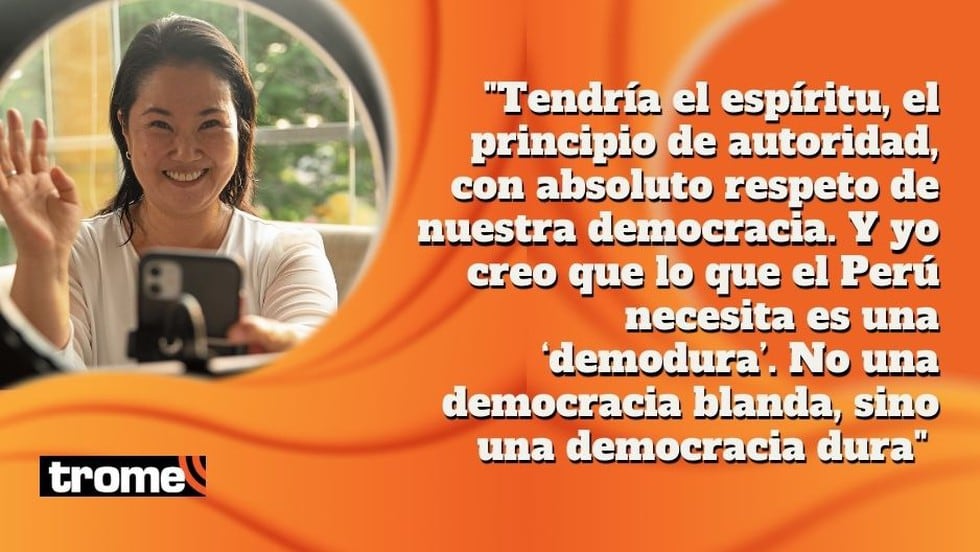 Keiko Fujimori y sus frases tras entrevista con Trome