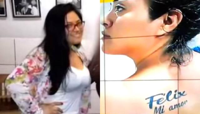 Mujer detenida junto a Moreno en mansión de Cieneguilla se hizo tatuaje que dice 'Félix mi amor'