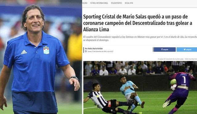 Alianza Lima vs. Sporting Cristal: Mario Salas en el ojo de prensa chilena tras golear en la final | FOTOS