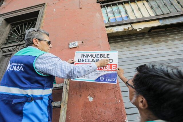 La Municipalidad de Lima informó que unas 1.224 edificaciones se encuentran en condición de inhabitable en el Centro Histórico. (Foto: Difusión)