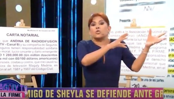 Magaly Medina continúa en su pelea contra Sheyla Rojas