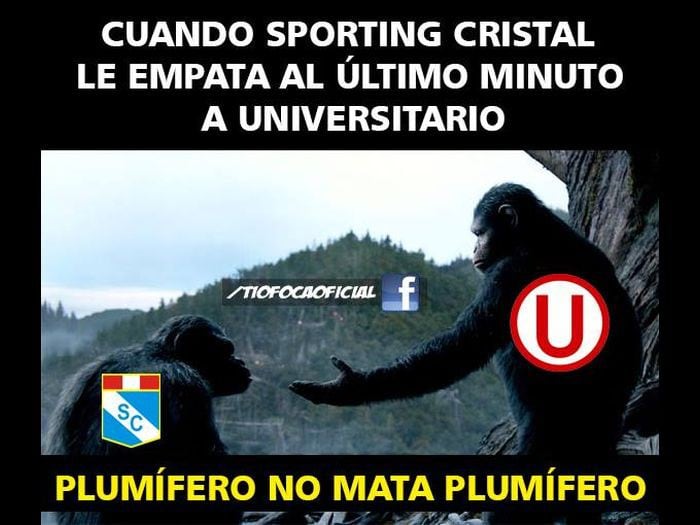 Memes del Universitario-Sporting Cristal por el Torneo Apertura