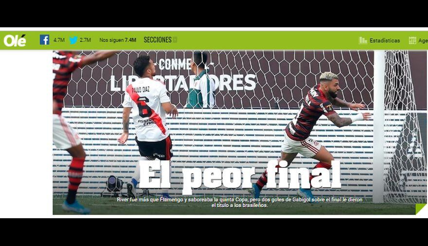 Así informa el mundo sobre el título de Flamengo en la Copa Libertadores 2019.