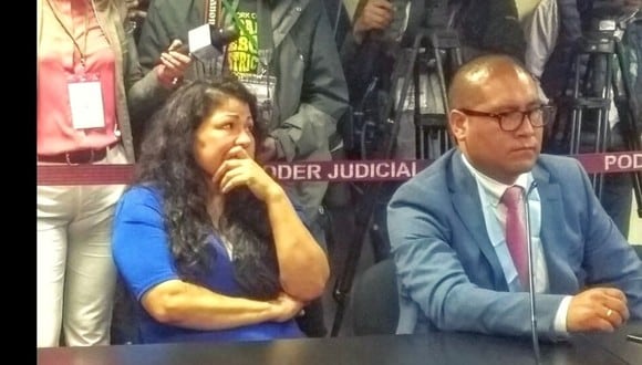 Yesenia Ponce escucha la orden del Poder Judicial (Fuente: Corte Superior de Justicia de Lima)