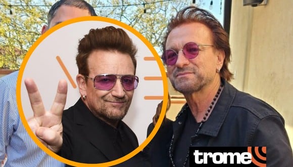 Un imitador de Bono Vox, líder de U2, causó alboroto en un centro comercial de Dallas, Texas. | Crédito: @u2 / Instagram / Highland Park Village / Facebook