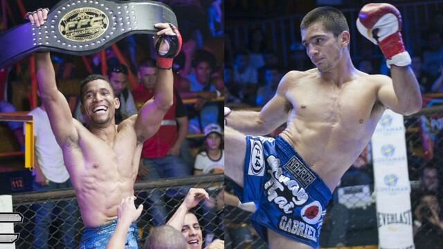 Marlon Gonzales ganó el título de MMA del FFC y el muay thai Gabriel Mazzetti arrasó a su rival. (Fotos: FFC)