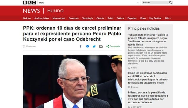Ordenan detención preliminar contra el ex presidente Pedro Pablo&nbsp;Kuczynski. (Foto: BBC)
