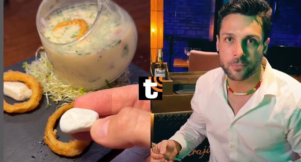 Nicola Porcella receives harsh criticism for serving ceviche with stones at his restaurant in Mexico |  Can't put that |  Video |  Showbiz |  programs