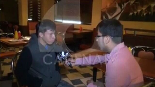 Ángel Huamán Herrera, declara que fue él quein violó a los perros en la azotea de la pollería en Huancayo. (Fotos: Cortesía de Cadena TV Huancayo)