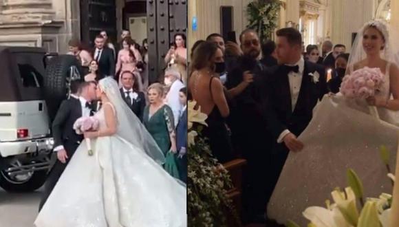 Así fue el matrimonio religioso del Canelo Álvarez y Fernanda Gómez. (Instagram)