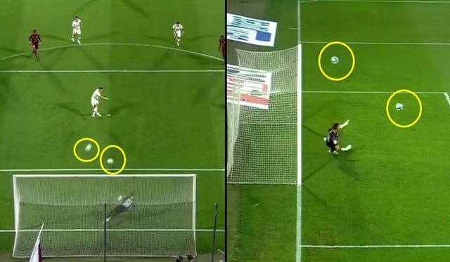 Dí María y su extraño gol de penal con dos pelotas en la victoria de PSG ante Metz