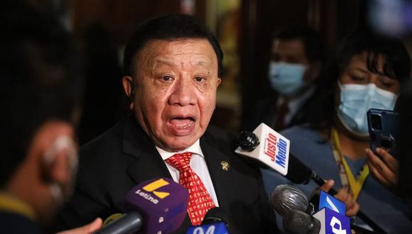 Congresista Enrique Wong se mostró desencajado por suspesión de 120 días en el Parlamento. ( GEC)
