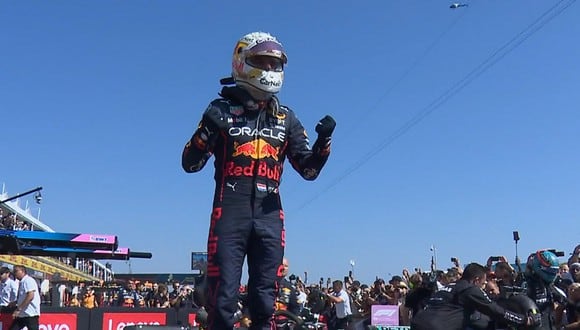 Max Verstappen protagonizó un vibrante duelo ante Lewis Hamilton en la recta final. Foto: Captura de pantalla de Fórmula 1.