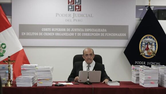 El juez Víctor Zúñiga presidió la sesión de este lunes. (Foto: GEC)