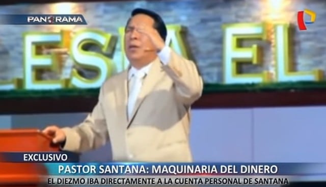 Pastor Alberto Santana fue acusado de vender títulos académicos falsos a sus ex trabajadores. (Capturas: Panorama)