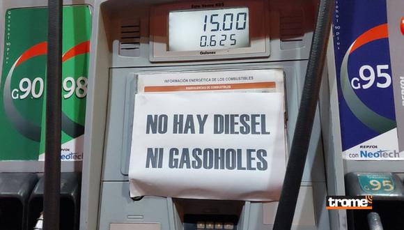 Desabastecimiento de gasolina en Cusco