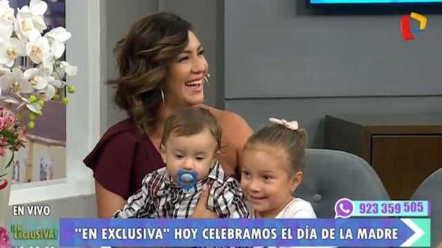 Tilsa Lozano presenta en TV a sus hijos Massimo y Valentina por el 'Día de la Madre