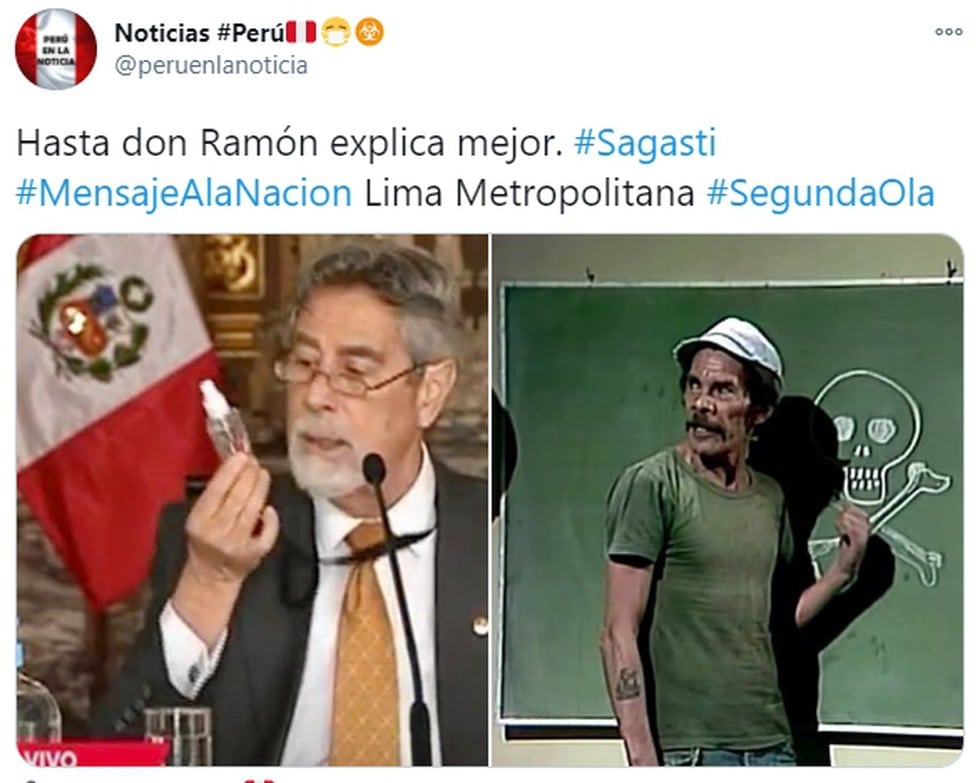 Usuarios critican con memes de Twitter a Francisco Sagasti por su confuso mensaje a la Nación, donde anunció nuevas medidas ante segunda ola del coronavirus