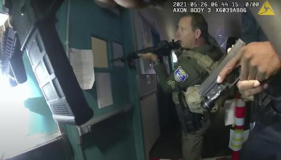 Foto tomada de la cámara corporal de un policía (Departamento de Policía de condado Santa Clara | AP)