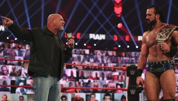 Bill Goldberg quiere el título de Drew McIntyre. (Twitter McIntyre/ WWE)