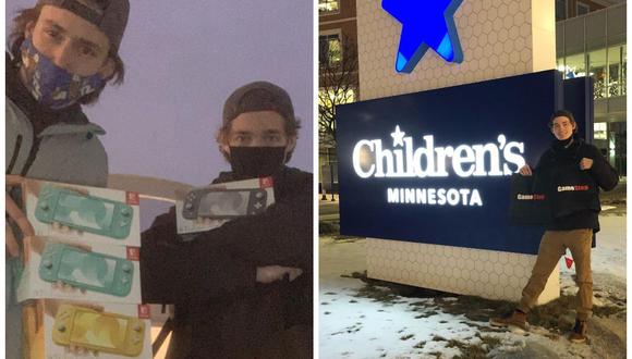 Las donaciones que hizo Hunter Kahn al Children’s Minnesota Hospital están valoradas en más de US$ 2.000. (Foto: Hunter Kahn | Instagram)