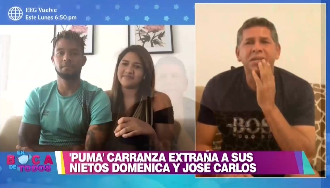 Puma Carranza llora al no poder  ver a su nietos por cuarentena