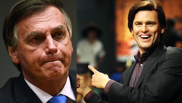 Declaraciones de Bolsonaro son virales por un error al confundir a Jim Carrey con un político estadounidense. (Foto: composición AFP)