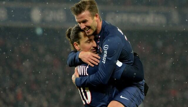 Zlatan Ibrahimovic y David Beckham apostaron previo al Inglaterra vs Suecia. (Fotos: Agencias)