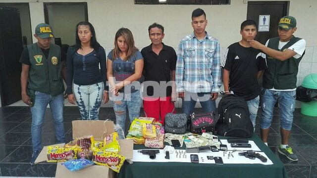 En San Juan de Lurigancho, los ‘Chacales’ fueron capturados por la Policía.