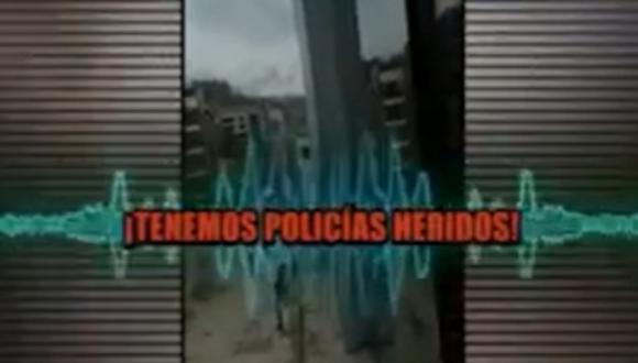 Policía llama desesperado y pide refuerzos ante protestas en Apurímac (Foto: Captura ATV)