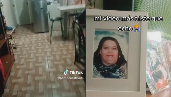 El hombre publicó un video donde muestra el 'vacío' que ha dejado en su vida la ausencia de su madre.
(TikTok: @porfiriocastillo96)