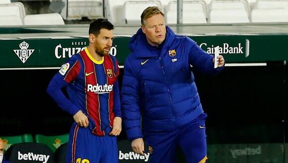 Todo indica que Lionel Messi continuará su carrera en Barcelona, pero el DT Ronald Koeman necesita saber la decisión final lo antes posible. (Foto: REUTERS)