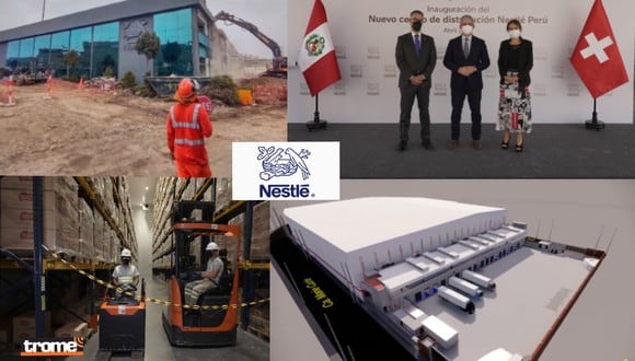 Nestlé inaugura centro de distribución en Ate, como parte de su paquete de inversiones en el Perú, anunciado en el 2021. (Compos. Trome).