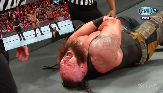 'El Monstruo entre hombres' fue 'destruido' por Balor, McIntyre y Lashley. (WWE)