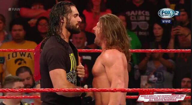 Se viene una superlucha entre AJ Styles y Seth Rollins. (Captura Fox Sports 2)