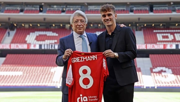 Griezmann fue presentado en el Atlético de Madrid. (Foto: Atlético de Madrid)