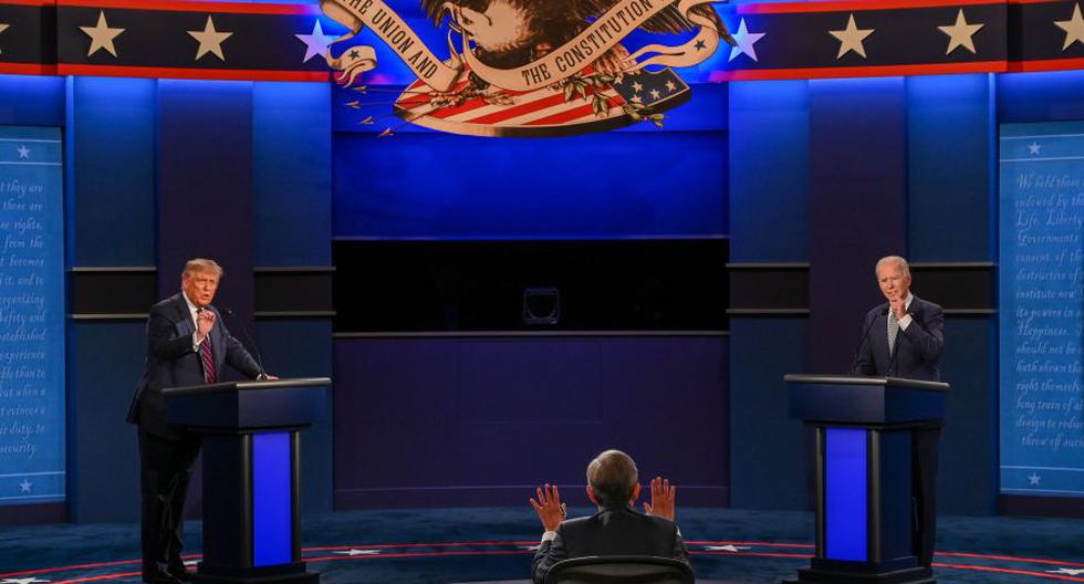 Joe Biden y Donald Trump debatieron el martes en Cleveland durante 90 minutos, en el primero de tres encuentros antes de las elecciones del 3 de noviembre en Estados Unidos. (Foto: JIM WATSON / AFP).