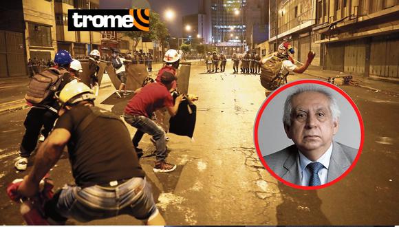 José Baella, exjefe de la Dircote, advierte que ‘(manifestantes) van a seguir atacando a la Policía en Lima'. (Foto: Trome)