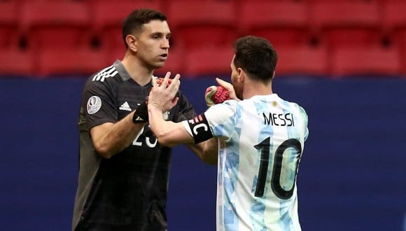 Emiliano logró forjar una fuerte amistad con Lionel Messi. (Foto: AFP)