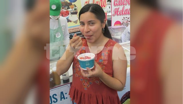 Sabrosos helados mundialeros en la Alameda Chabuca Granda para combatir el intenso calor