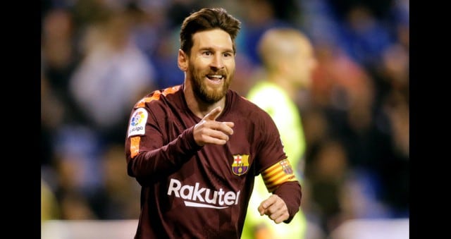 Lionel Messi anotó tres de los cuatro goles que le dieron el campeonato al Barcelona.