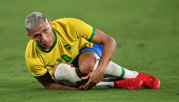 Richarlison fue la figura del triunfo de Brasil ante Alemania en Tokio 2020. (Foto: AFP)