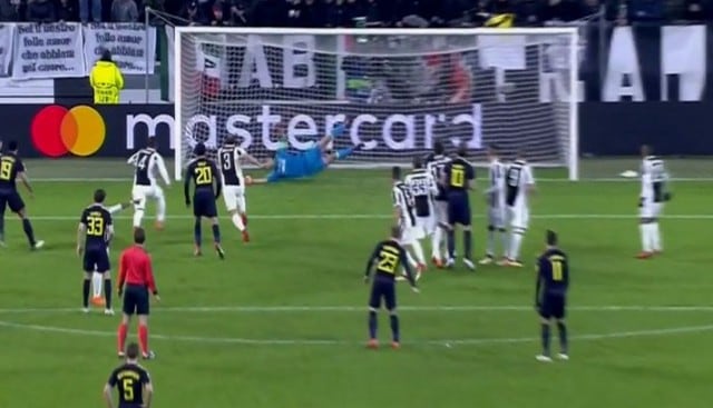 Christian Eriksen anotó el empate en el Juventus vs Tottenham.