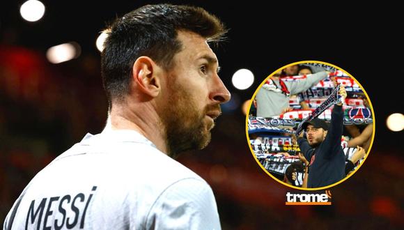Lionel Messi luce rostro de preocupación con casaquilla de PSG (Foto: AFP)