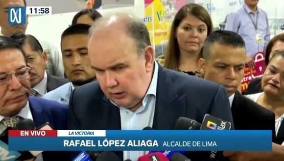 Alcalde de Lima, Rafael López Aliaga, señaló que el Ejército debería salir a las calles para combatir la delincuencia.
