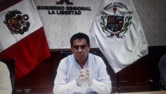 El gobernador de La Libertad, Manuel Llempén, brindó una conferencia de prensa para informar sobre el segundo caso de coronavirus.