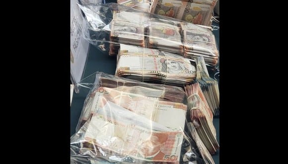 La Policía precisó que en el lugar se halló 16 bastidores de diferentes dimensiones, 80 mallas para secado de billetes y 200 hilos de seguridad para los billetes de denominación de 100 y 200 soles. (Foto: PNP)
