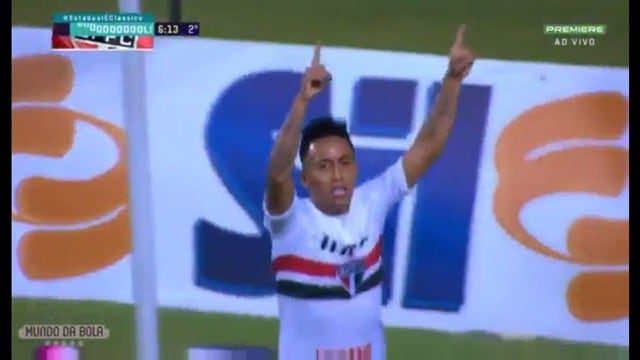 Christian Cueva anotó un gol para Sao Paulo. (Captura)